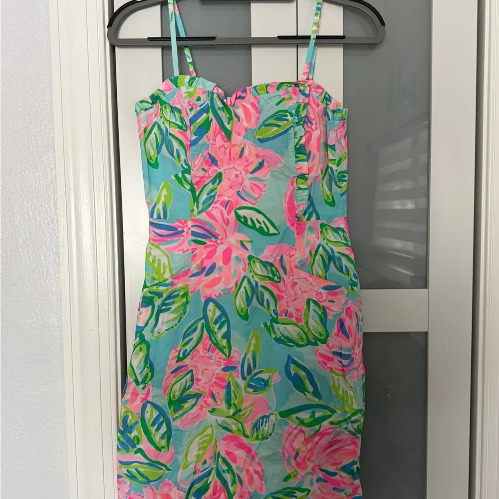 Lilly Pulitzer Dress with Pink and Green Accents - Picture 1 of 4